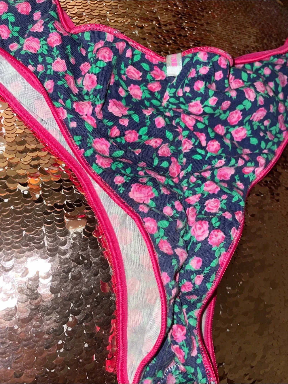 Floral Cheeky Panties-Well Worn